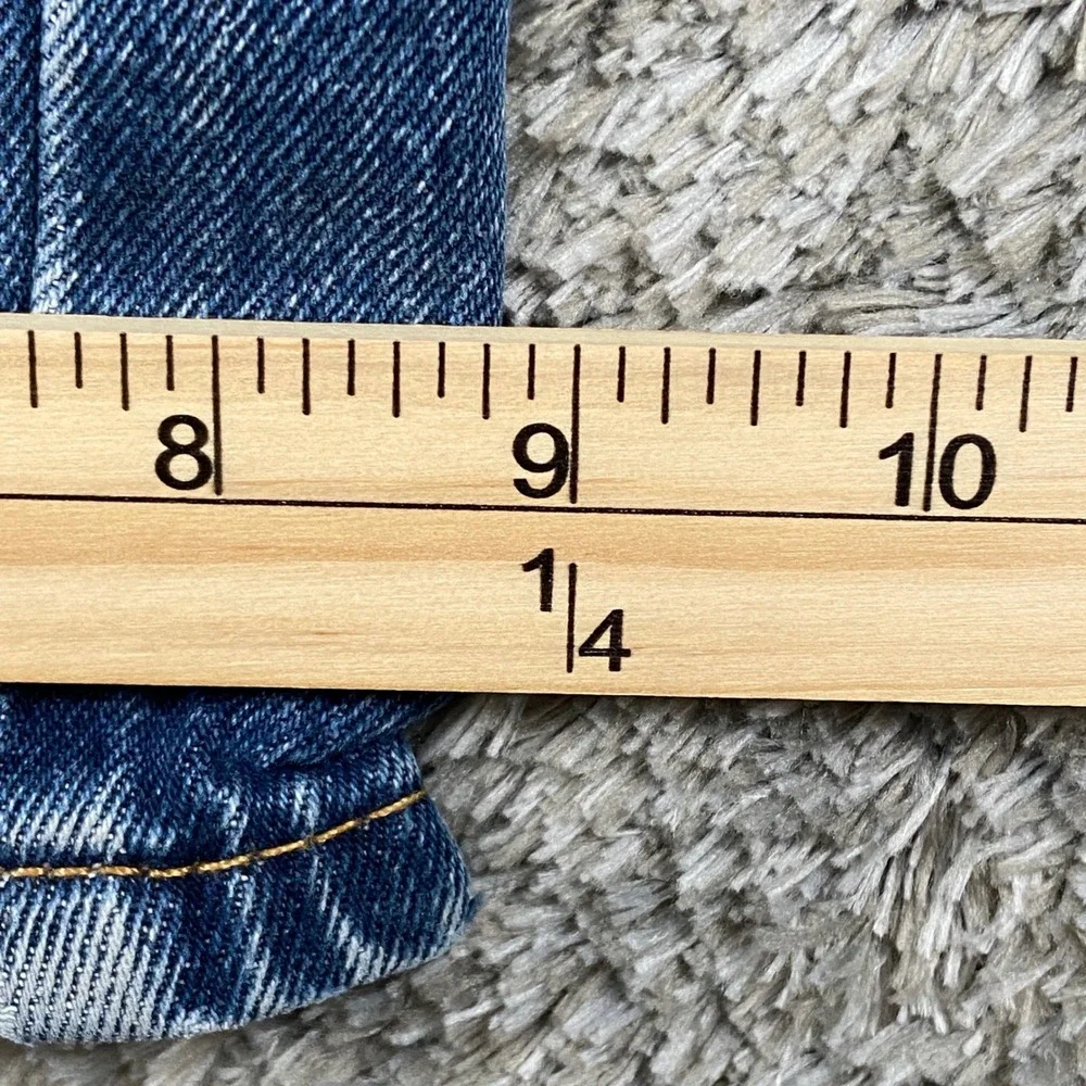 Levis 505 Regular Fit Jeans Mens 40x34 Blue‎ Denim Straight Leg Classic Workwear